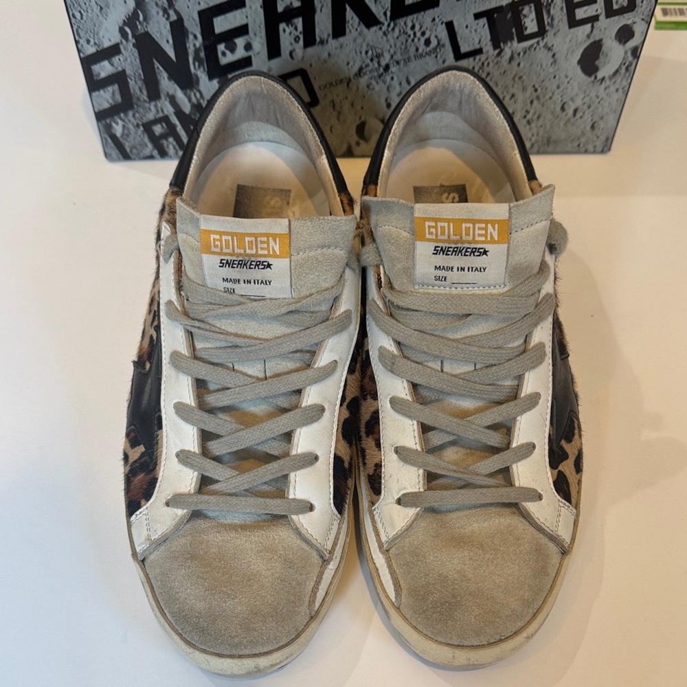 Golden Goose Leopard and Black Sneakers - Picture 2 of 8